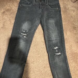 Stylish Rewind  Distressed Women capri  Jeans size 9